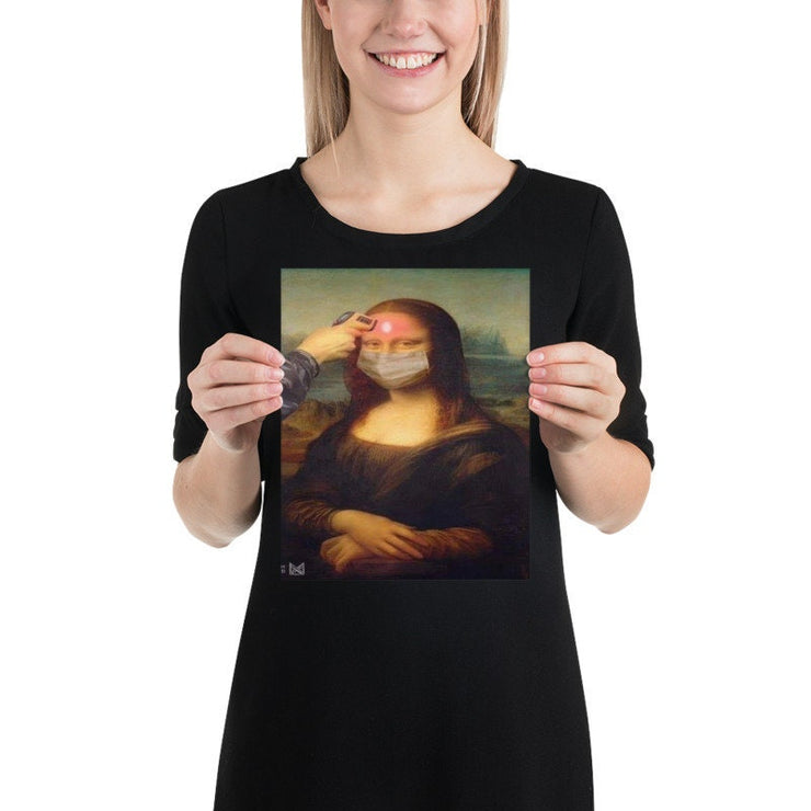 Mona Lisa with covid mask   print ,mona lisa art  , PNG ,SVG digital download. Leonardo Da Vinci