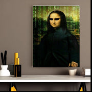 Mona Lisa as neo matrix ,mona lisa, jpeg  ,digital download. Leonardo Da Vinci