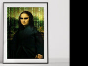 Mona Lisa as neo matrix ,mona lisa, jpeg  ,digital download. Leonardo Da Vinci