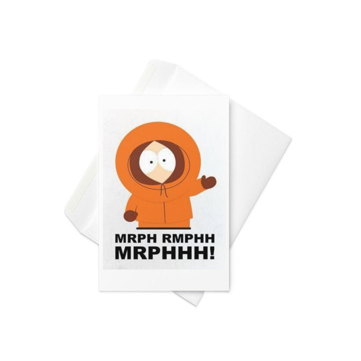 kenny mccormick greeting card , southpark birthday card ,