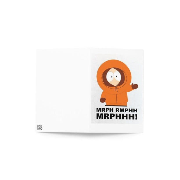 kenny mccormick greeting card , southpark birthday card ,