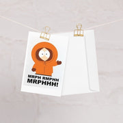 kenny mccormick greeting card , southpark birthday card ,