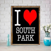 I Love Southpark Wall Art Poster,southpark wall art