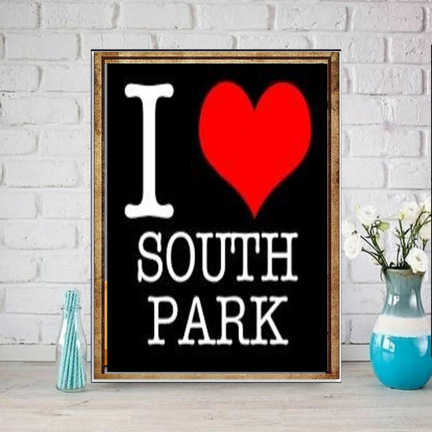 I Love Southpark Wall Art Poster,southpark wall art