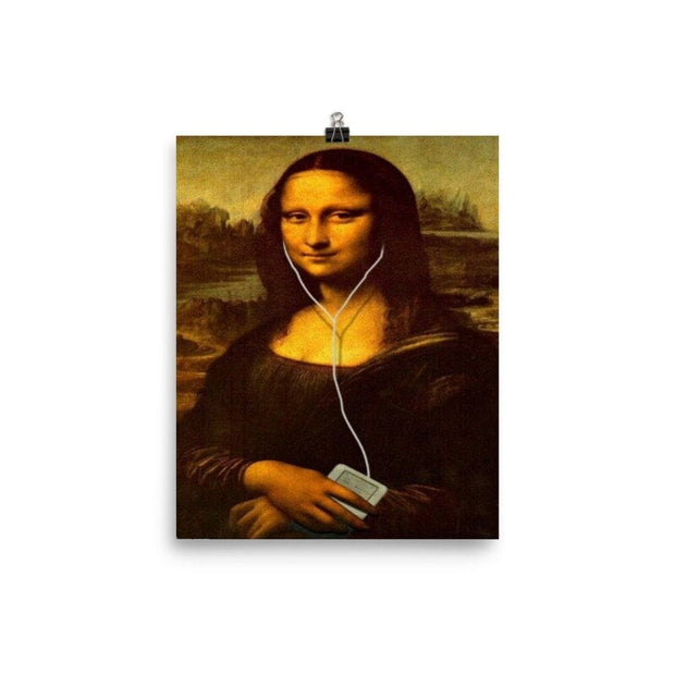 Mona Lisa illustration,mona lisa art , jpeg ,digital download. Leonardo Da Vinci