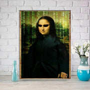 Mona Lisa as neo matrix ,mona lisa, jpeg  ,digital download. Leonardo Da Vinci