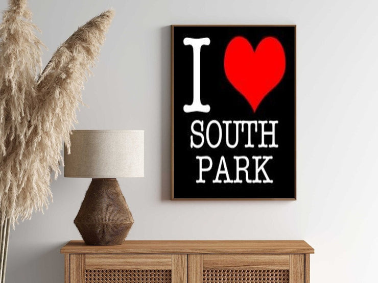 I Love Southpark Wall Art Poster,southpark wall art