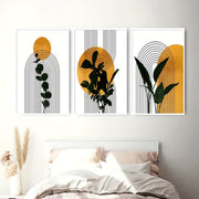 Boho Wall art Decor, Minimalism Abstract Wall PictureSet of 3 Wall Prints, Modern wall art,Mid Century