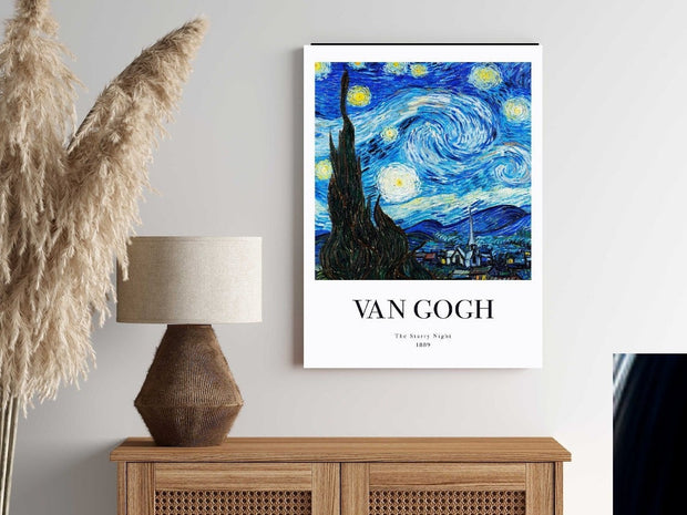 Van Goth Starry Night  wall art poster,  | Starry Night Canvas