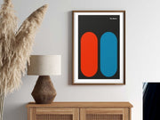 matrix wall art ,matrix blue pill red pill , Matrix ai generated art ,digital Art Print