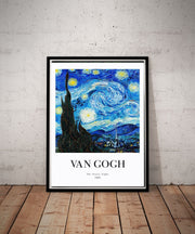 Van Goth Starry Night  wall art poster,  | Starry Night Canvas