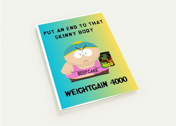 cartman greeting card ,birthday card ,southpark birthday , A6 Card