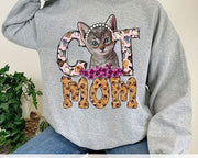 cat mom sweatshirt Funny, Womens Unisex Shirt, gift for cat lovers