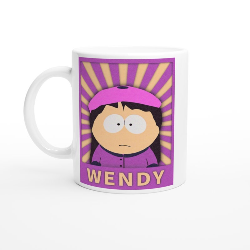 southpark wendy tessaburger mug,  friends mug ,90s animated cartoon,southpark mug gift,90s mug