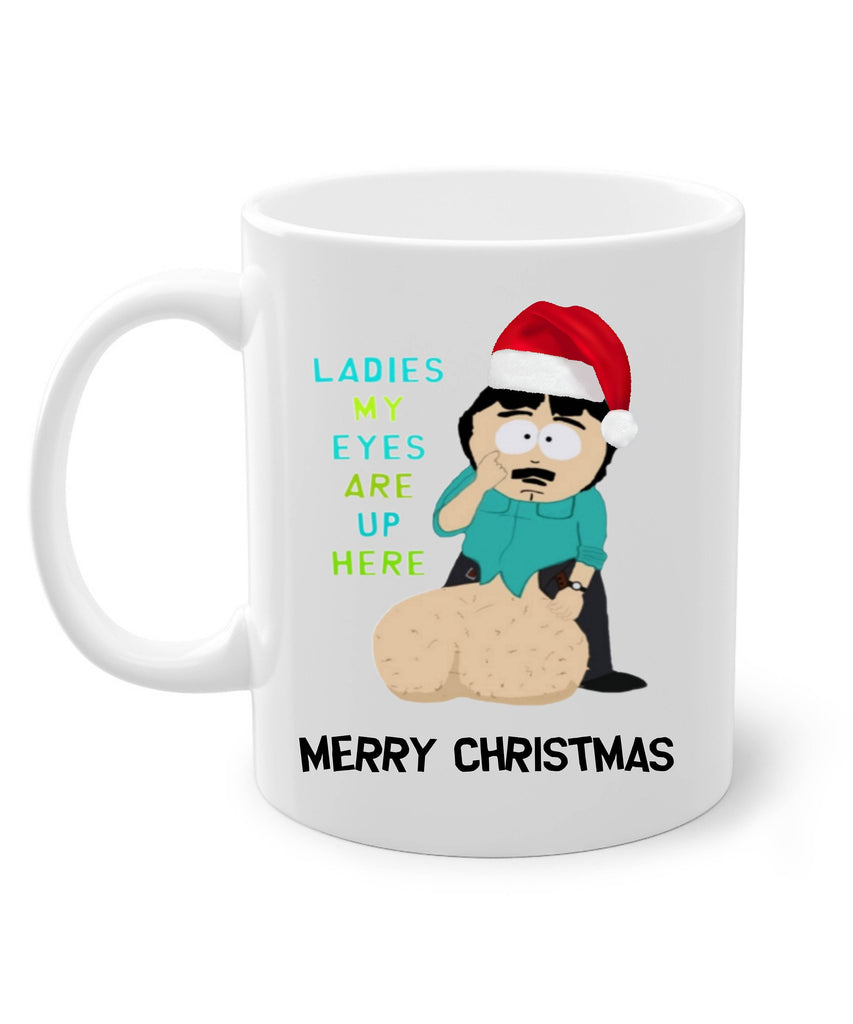 southpark randy marsh mug  , my eyes are up here  , friends mug ,90s animated cartoon,southpark mug ,ceramic coffee mug